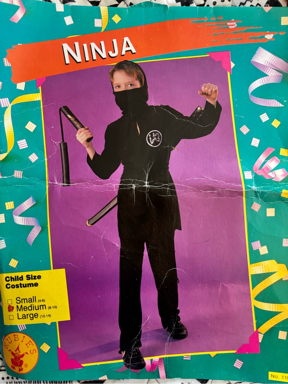 Ninja Kids Costume - Black 7/8 Halloween